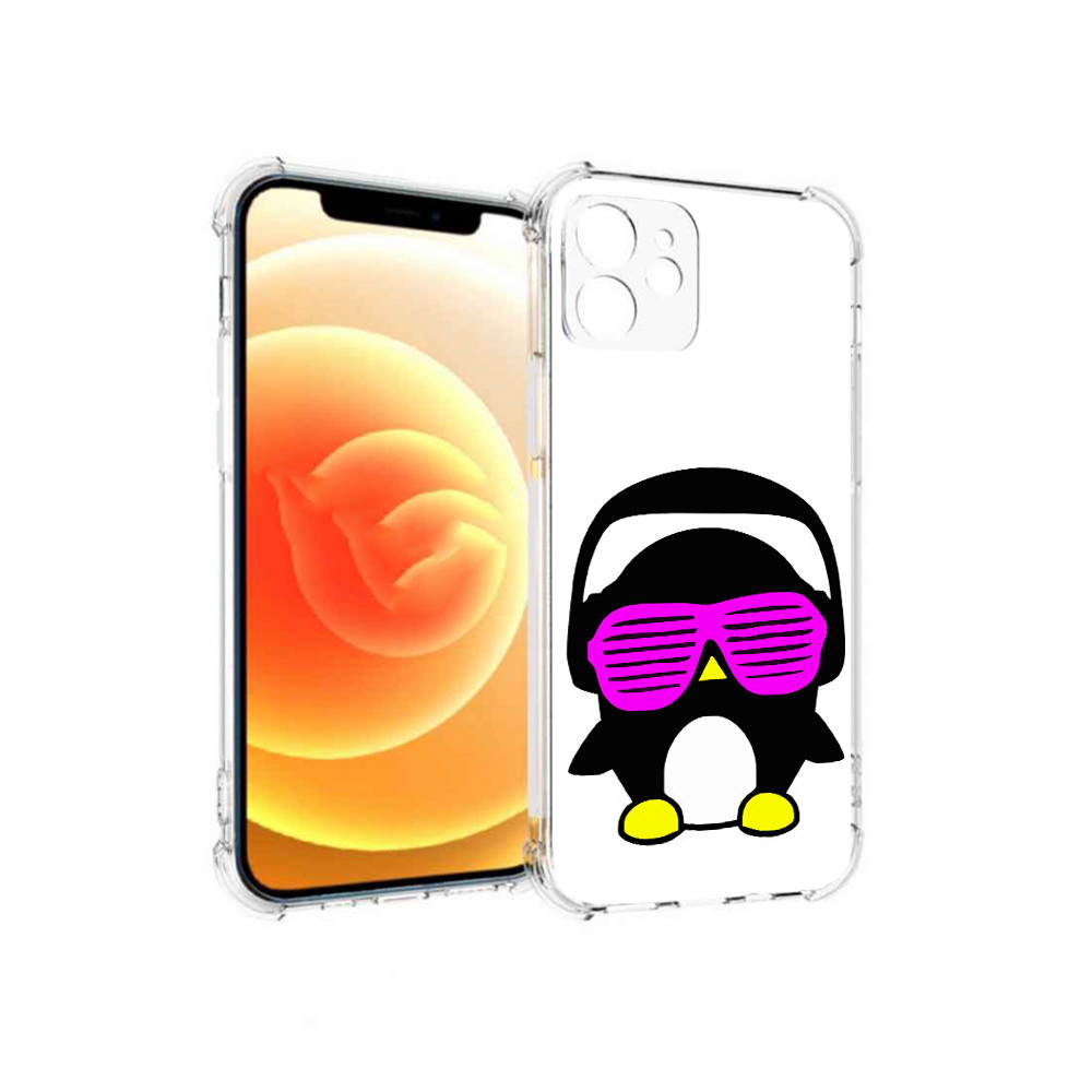 

Чехол MyPads Tocco для Apple iPhone 12 пингвин (PT157543.607.541), Прозрачный, Tocco