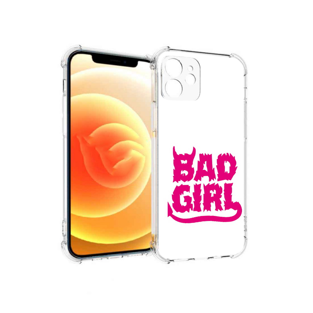 

Чехол MyPads Tocco для Apple iPhone 12 плохая девочка (PT157543.607.545), Прозрачный, Tocco