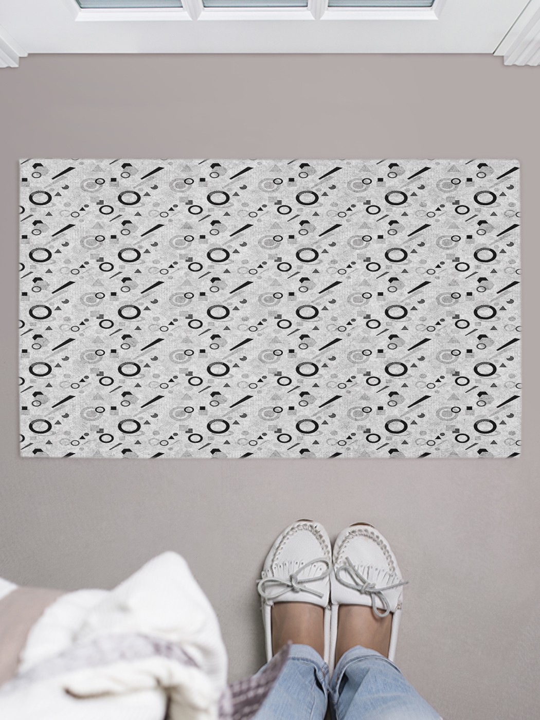 

Придверный коврик в прихожую для обуви, на резиновой основе, 75x45 см door_58346 JoyArty