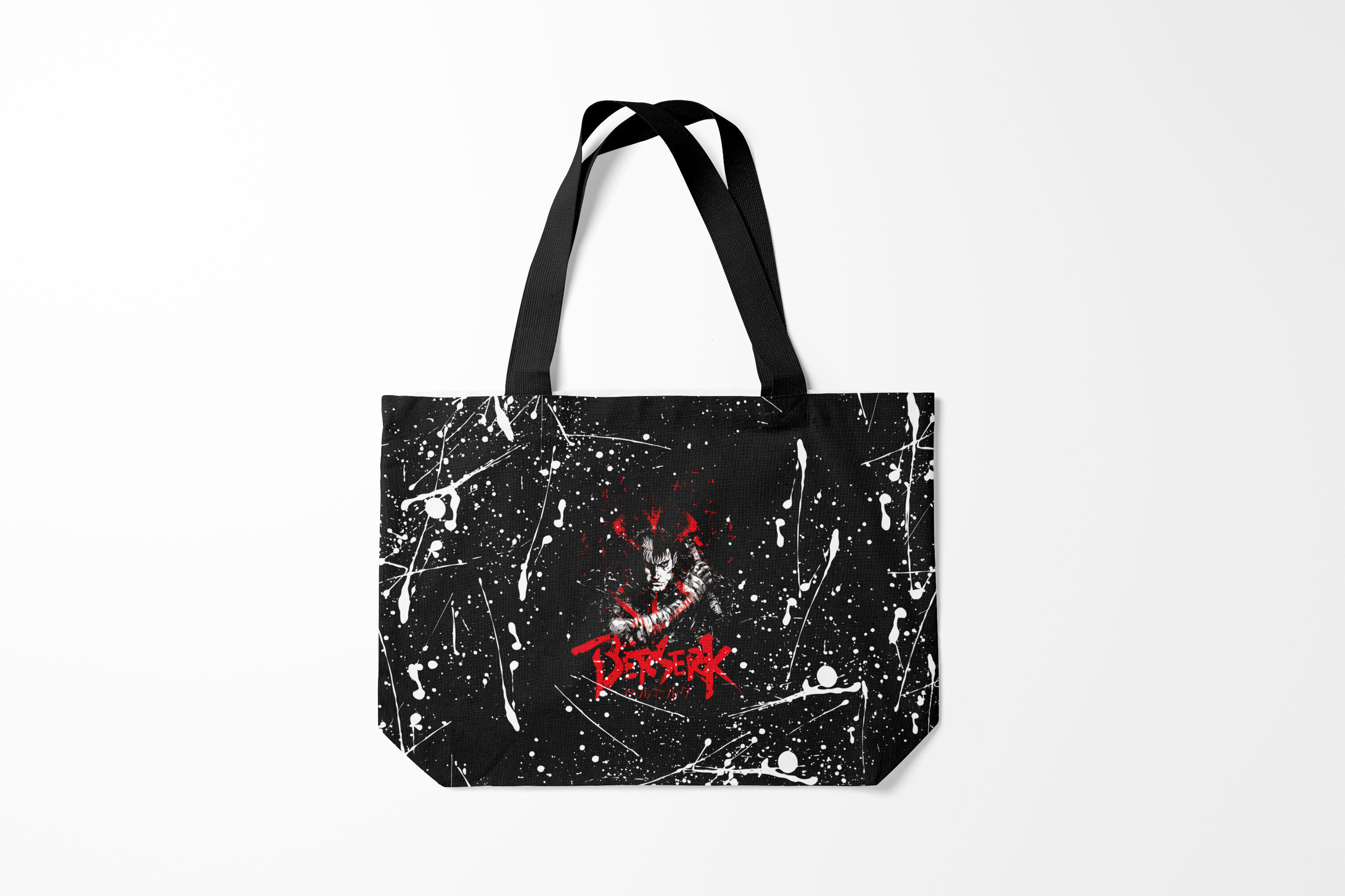 

Сумка шoппер унисекс Burnettie Берсерк guts berserk blood black, черный, Берсерк guts berserk blood black