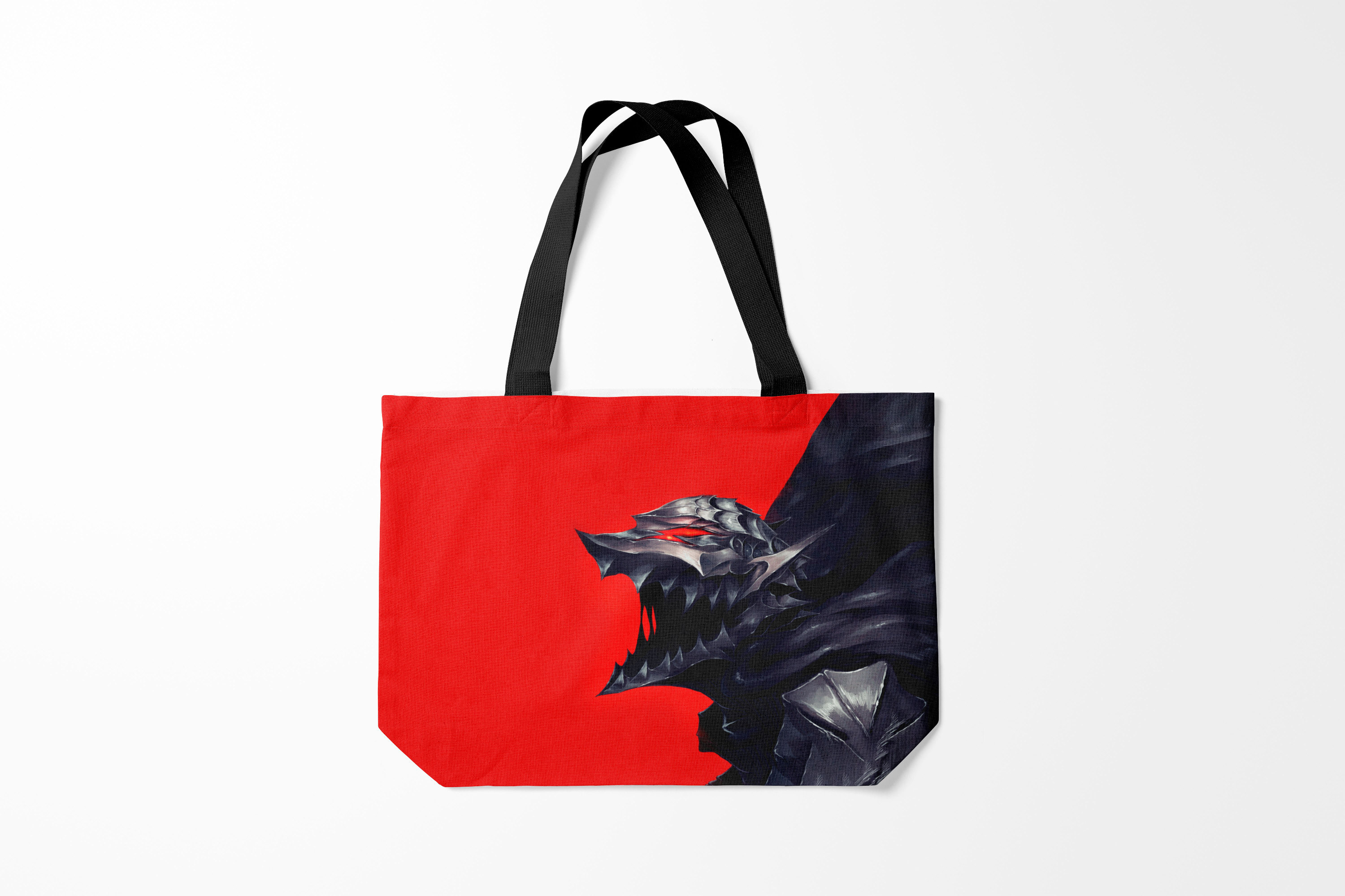 

Сумка шoппер унисекс Burnettie Берсерк BERSERK маска, красный; черный, Берсерк BERSERK маска