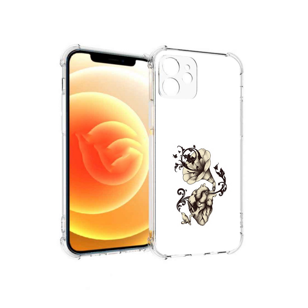 

Чехол MyPads Tocco для Apple iPhone 12 Граммофон (PT157543.607.55), Прозрачный, Tocco