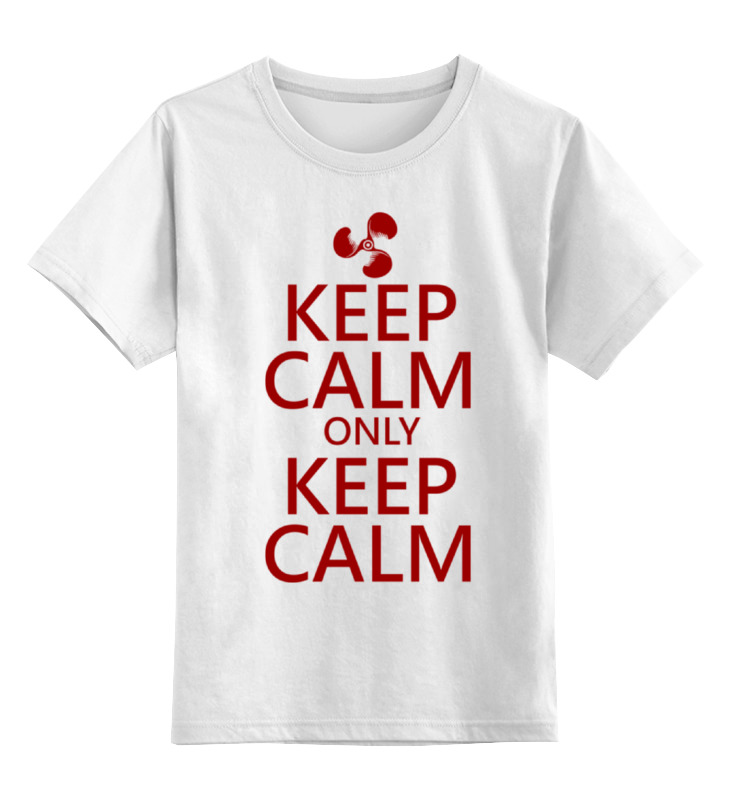 

Футболка детская Printio Keep calm цв. белый р. 128, Keep calm