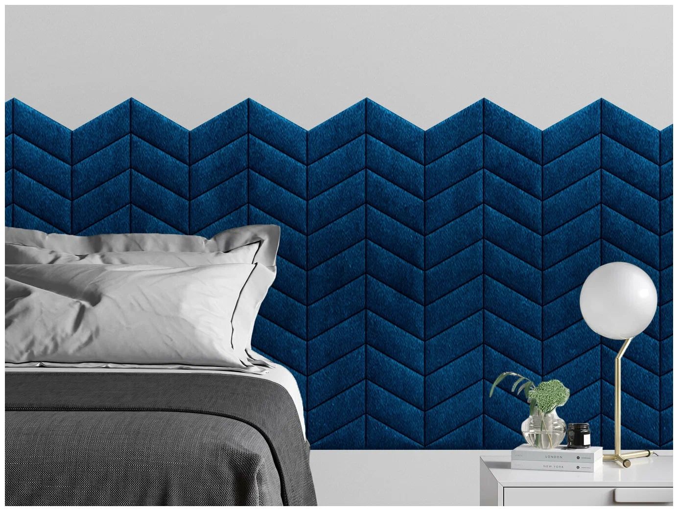 

Панель кровати Velour Blue 30х30PL см 2 шт., Синий
