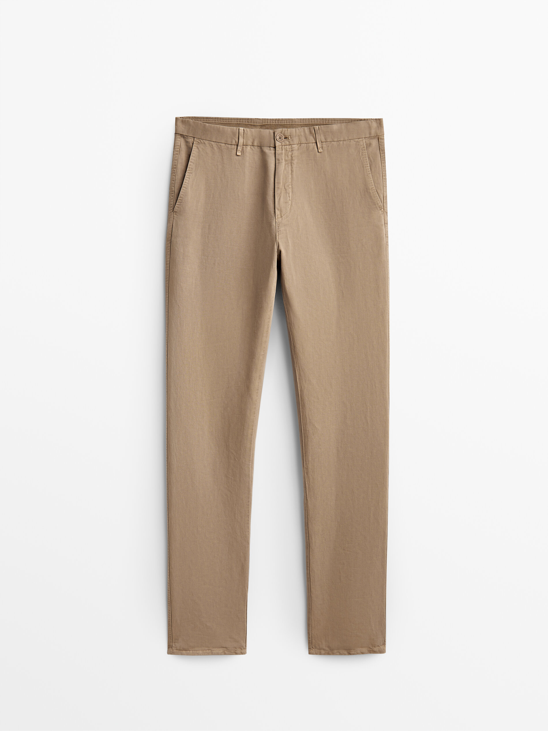 

Брюки мужские Massimo Dutti 00006016710 бежевые 48, 00006016710
