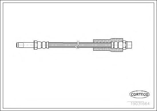 

Тормозной Шланг Задний (275Mm) Corteco 19031664