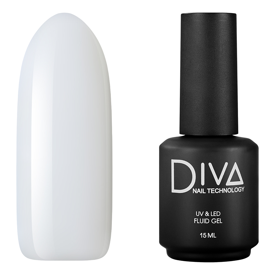 Гель Diva Nail Technology Fluid Gel 2 15 мл салфетки универсальные доляна нетканые из целлюлозы и полиэстера 3 шт уп 65×140 см белый