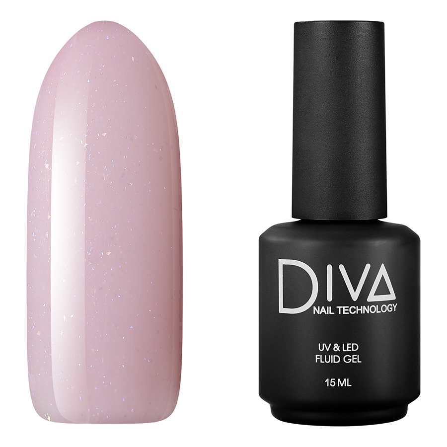 Гель Diva Nail Technology Fluid Gel 3 15 мл косметичка на молнии бледно розовый