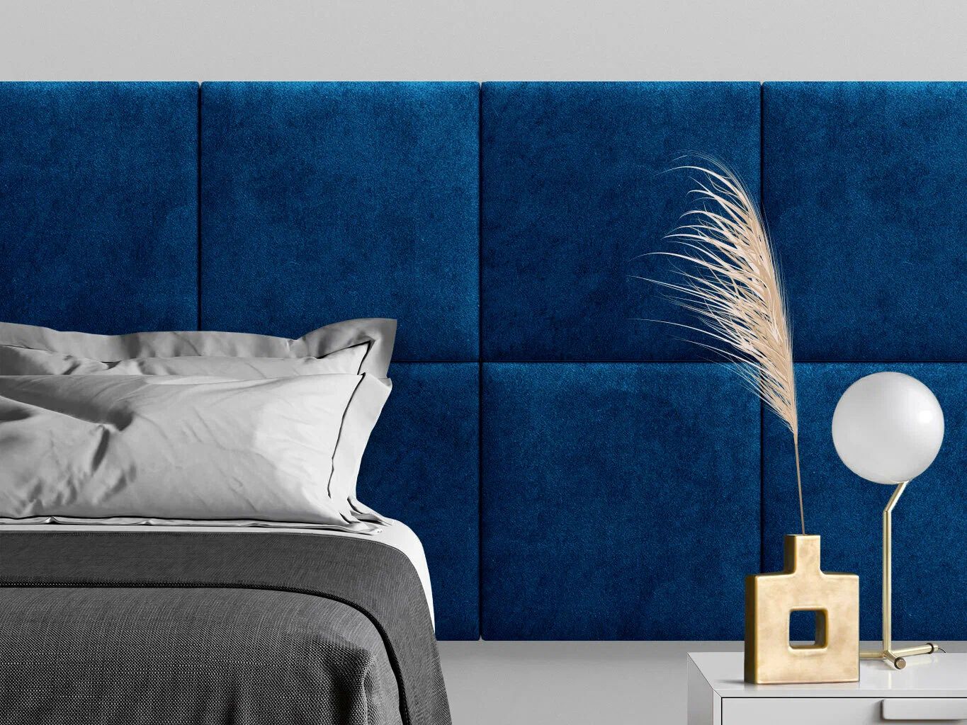 

Панель кровати Velour Blue 50х50 см 2 шт., Синий