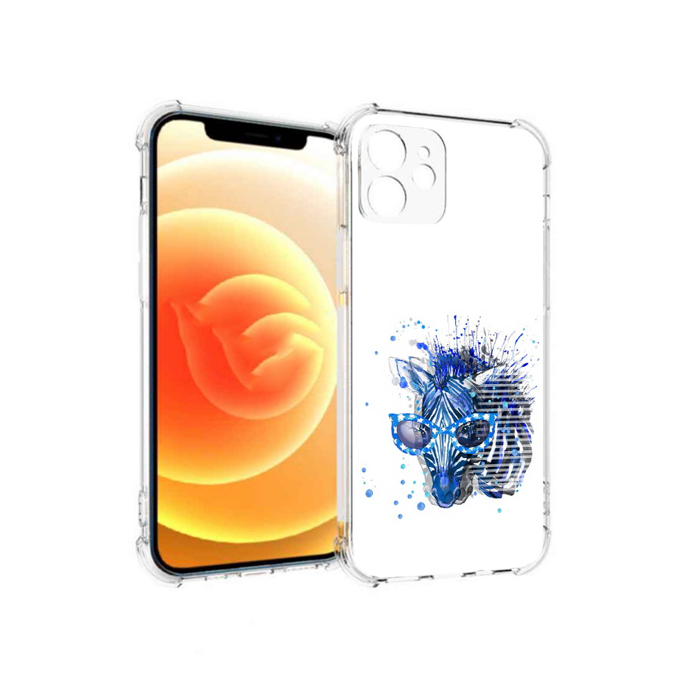 

Чехол MyPads Tocco для Apple iPhone 12 расплывчатая зебра (PT157543.607.577), Прозрачный, Tocco