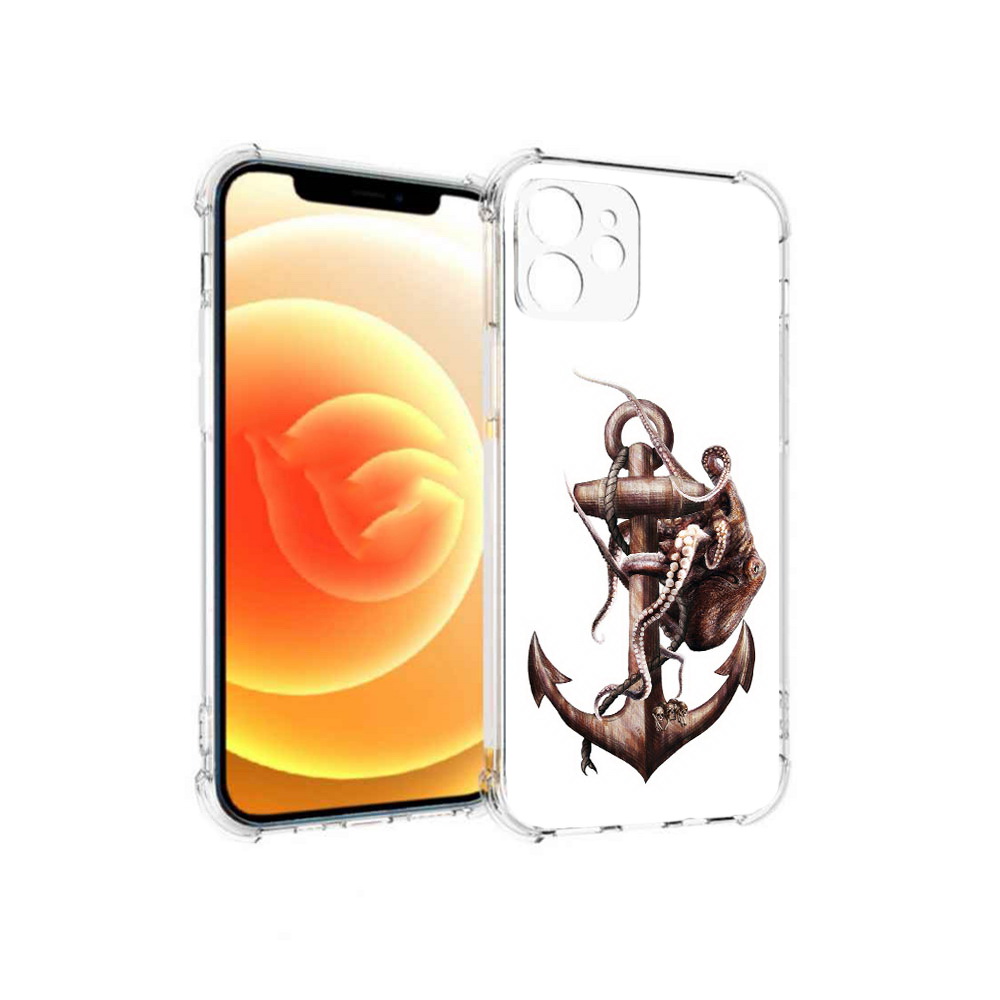 

Чехол MyPads Tocco для Apple iPhone 12 ржавый якорь (PT157543.607.579), Прозрачный, Tocco