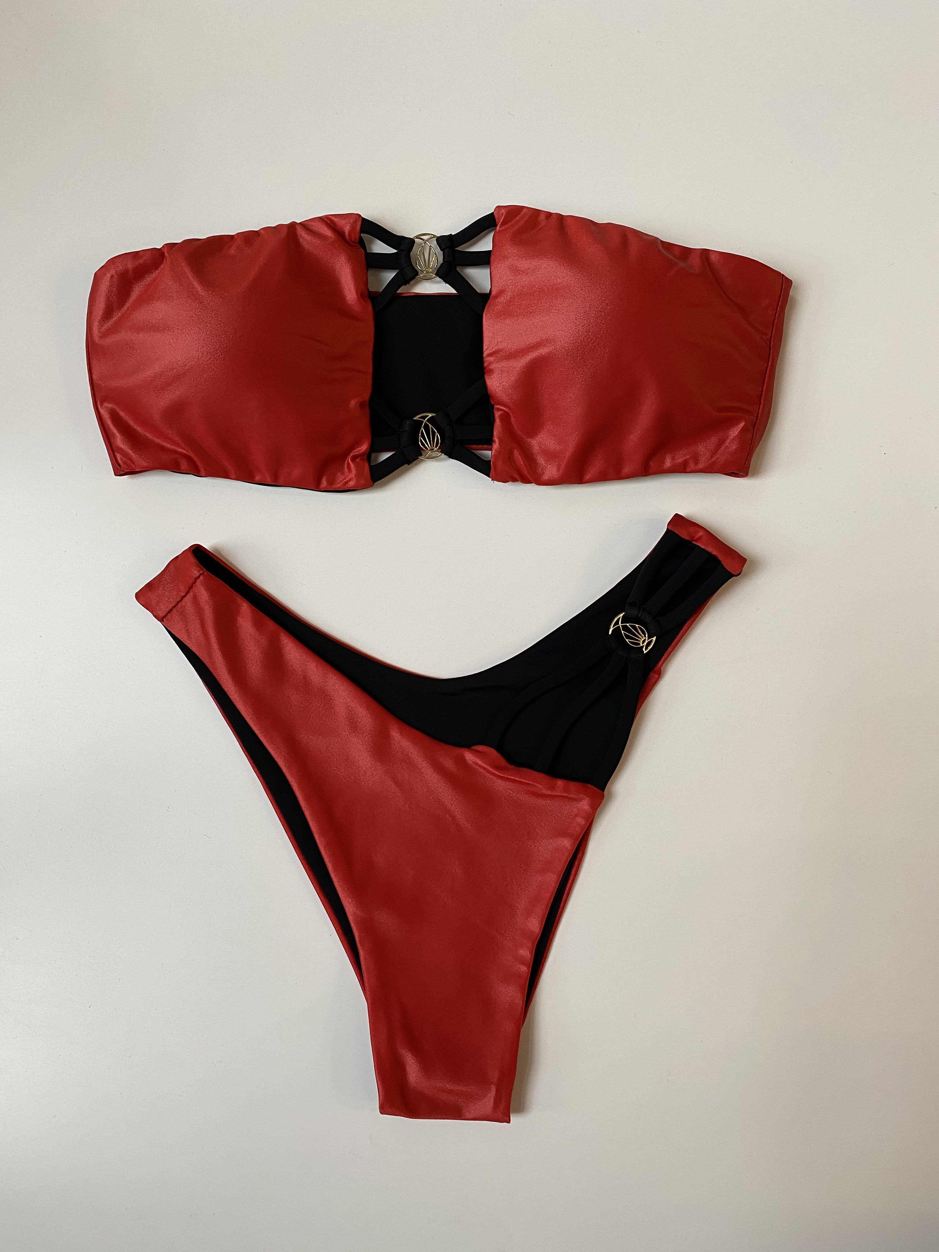 

Купальник раздельный женский Balibikini Моника красный XL, Моника