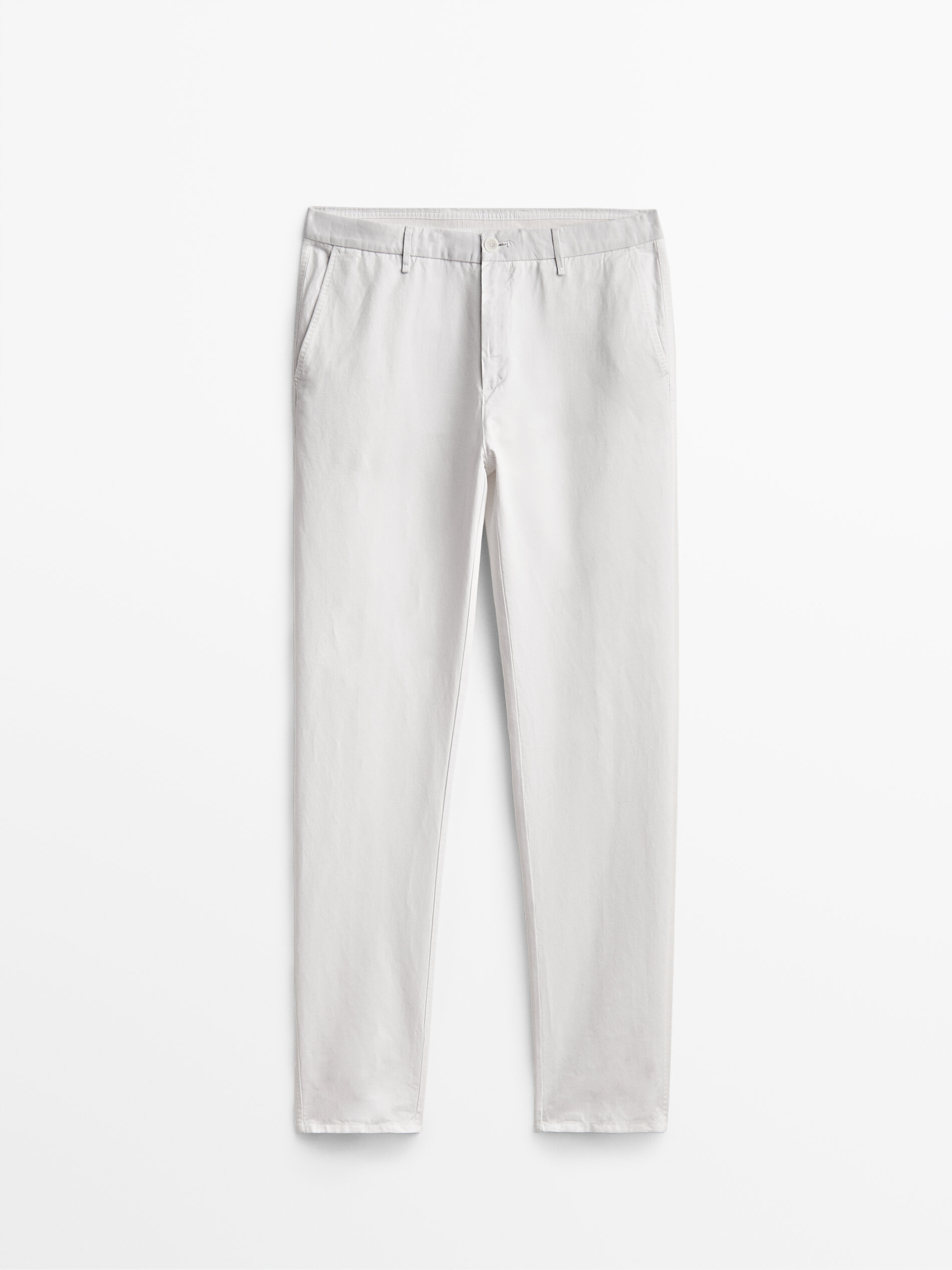 

Брюки мужские Massimo Dutti 00006016250 белые 46 RU, 00006016250
