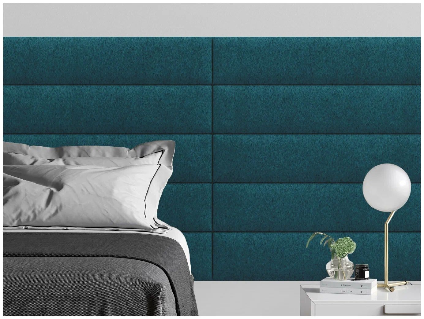 

Панель кровати Velour Green 20х180 см 1 шт., Зеленый