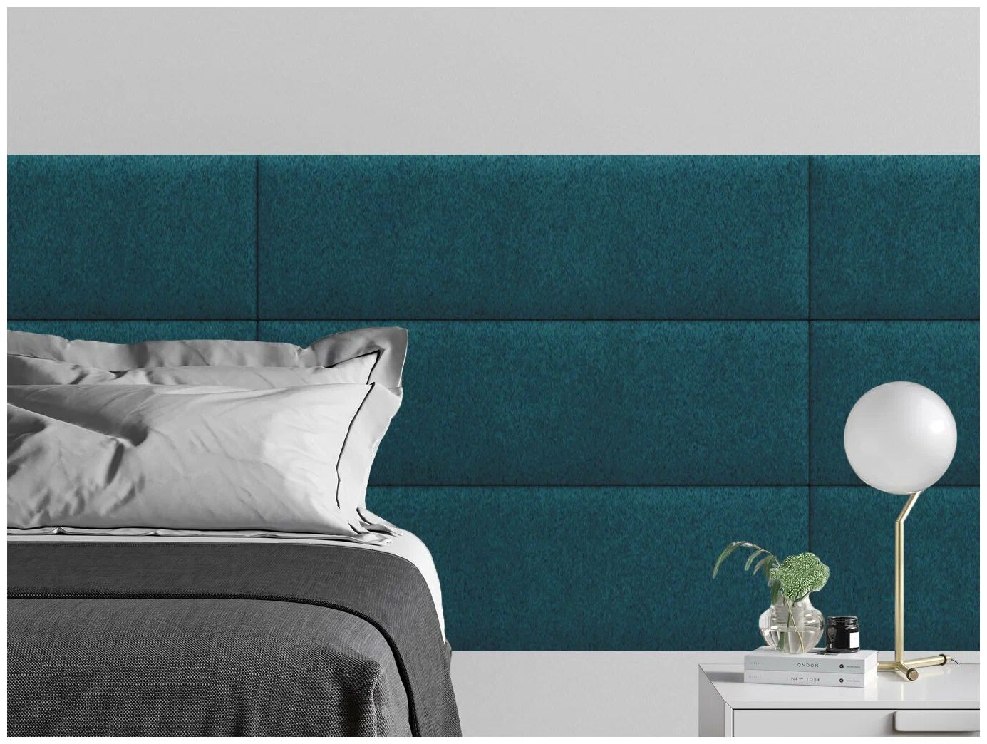 

Панель кровати Velour Green 30х100 см 4 шт., Зеленый