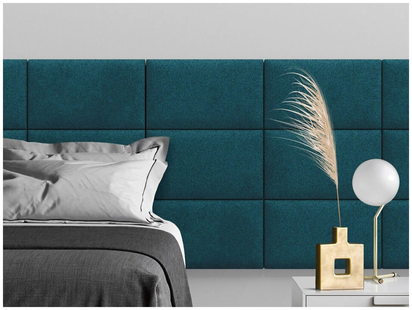 

Панель кровати Velour Green 30х50 см 4 шт., Зеленый