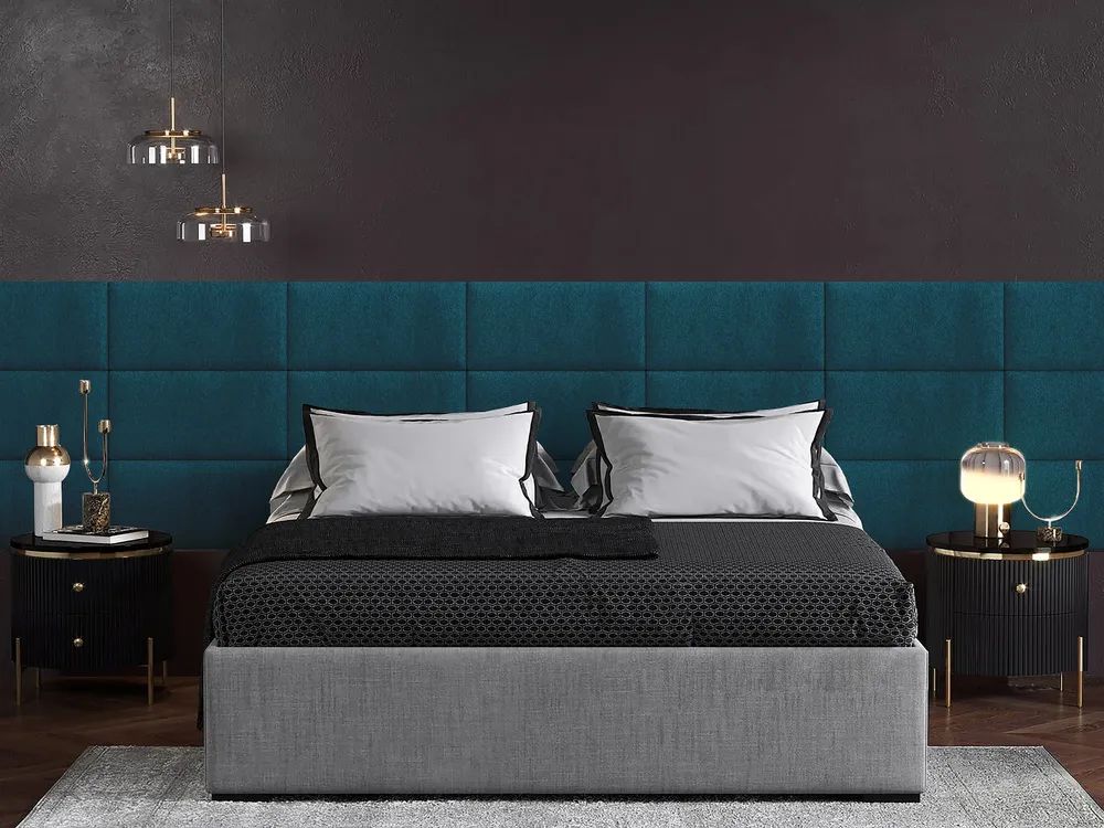 

Панель кровати Velour Green 30х60 см 1 шт., Зеленый