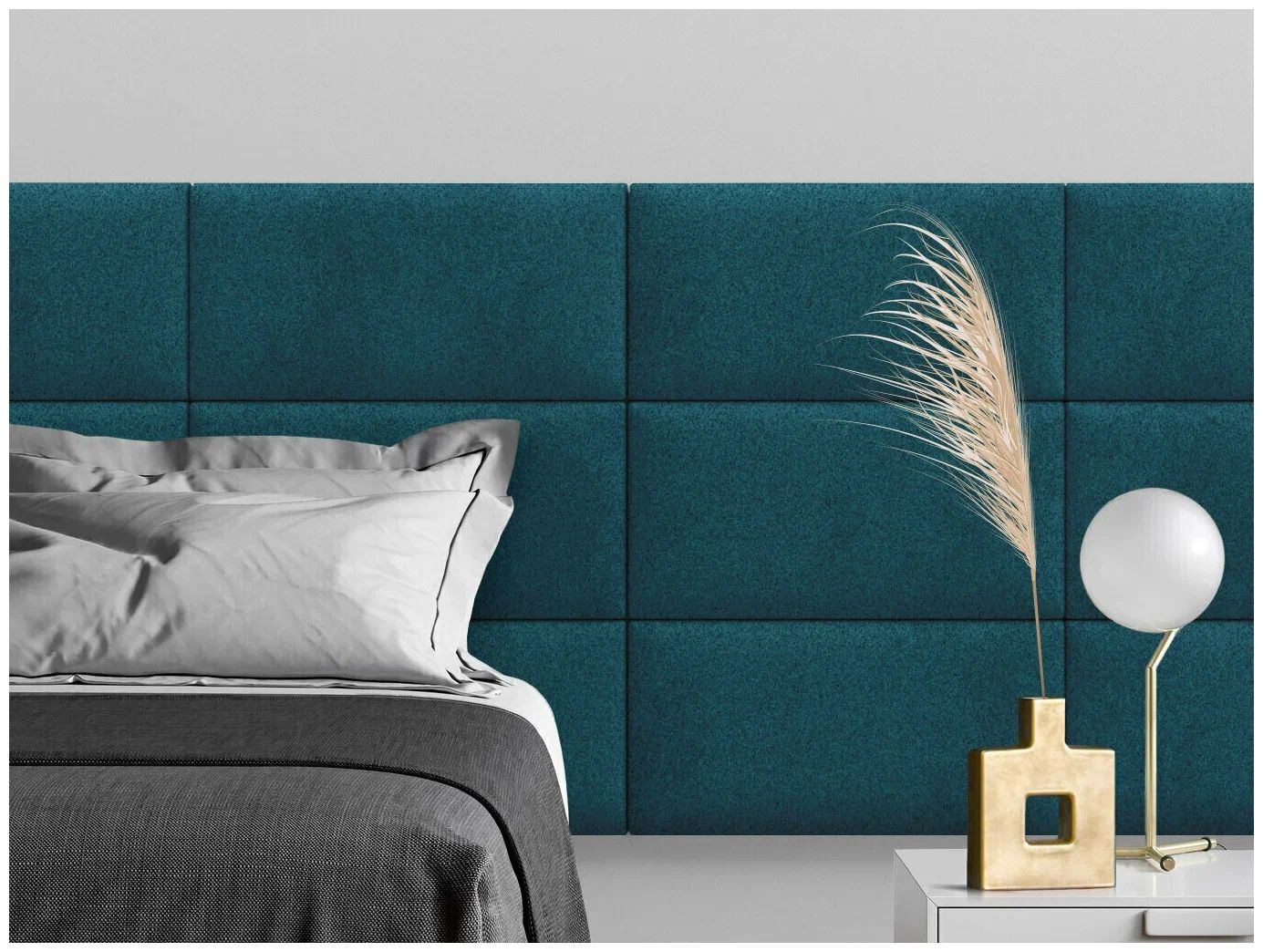 

Панель кровати Velour Green 30х60 см 4 шт., Зеленый