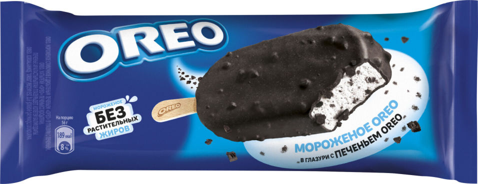 фото Мороженое oreo эскимо с печеньем 20% 56г