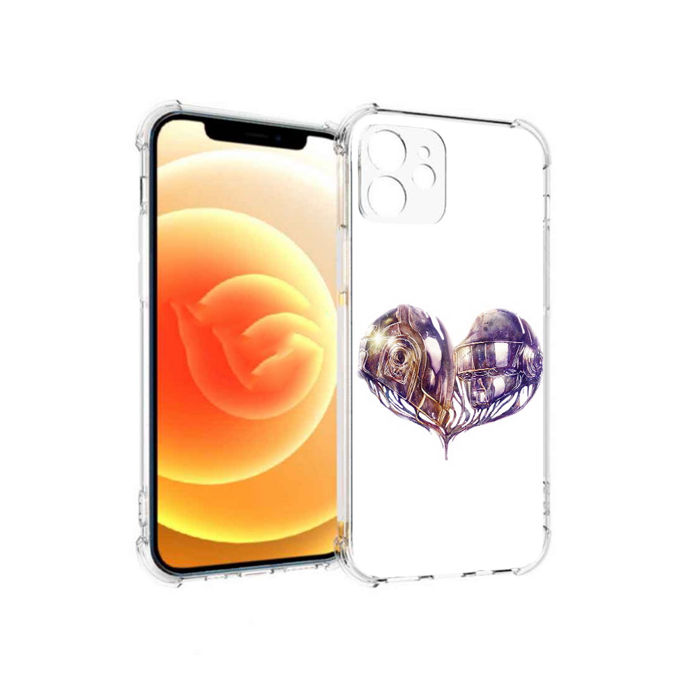 

Чехол MyPads Tocco для Apple iPhone 12 сердце абстракция (PT157543.607.596), Прозрачный, Tocco