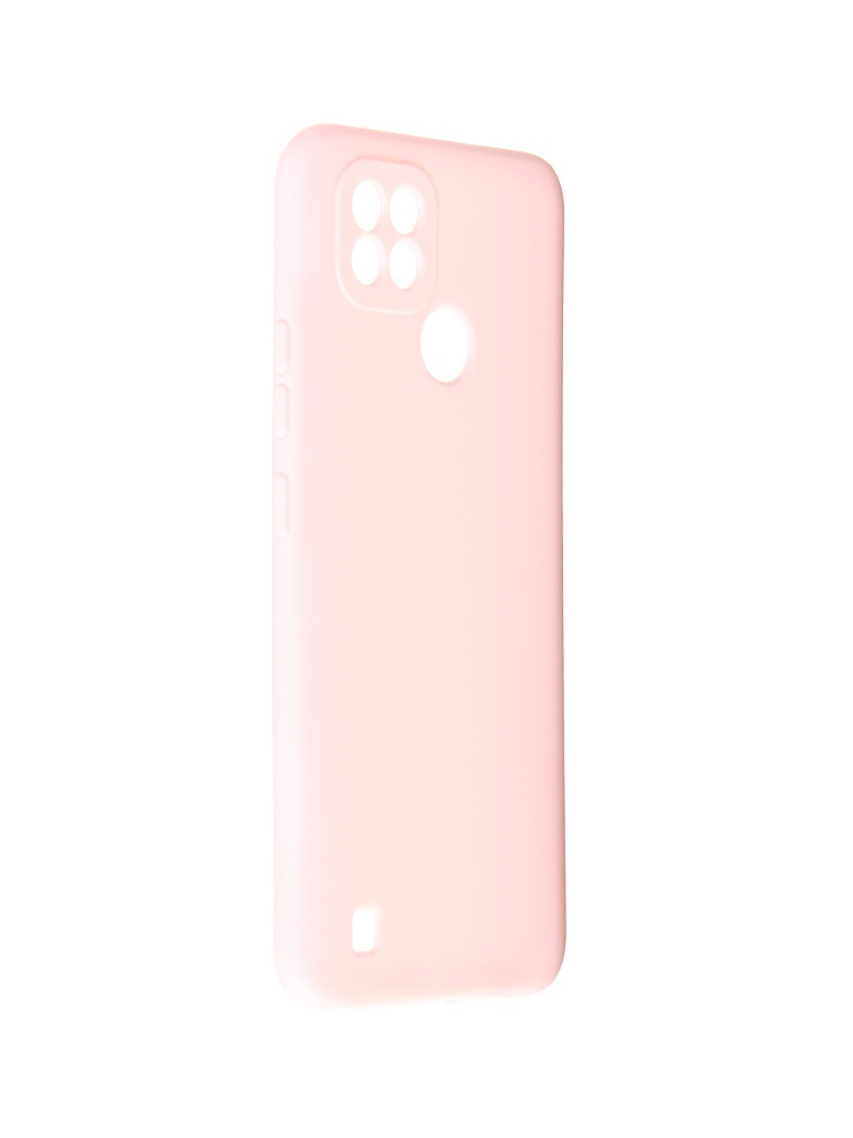 фото Чехол alwio для realme c21 silicone soft touch light pink astrmc21pk