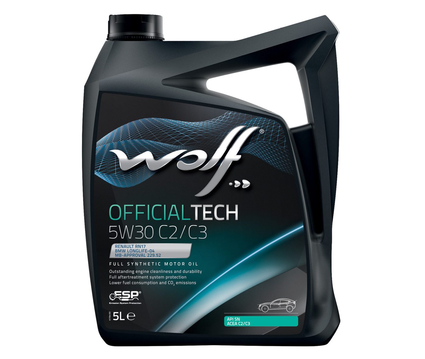 

WOLF OIL Масло моторное OFFICIALTECH 5W30 C2/C3 5L BMW LONGLIFE-04, GM dexos2, MB 229.52,, OfficialTech C2/C3