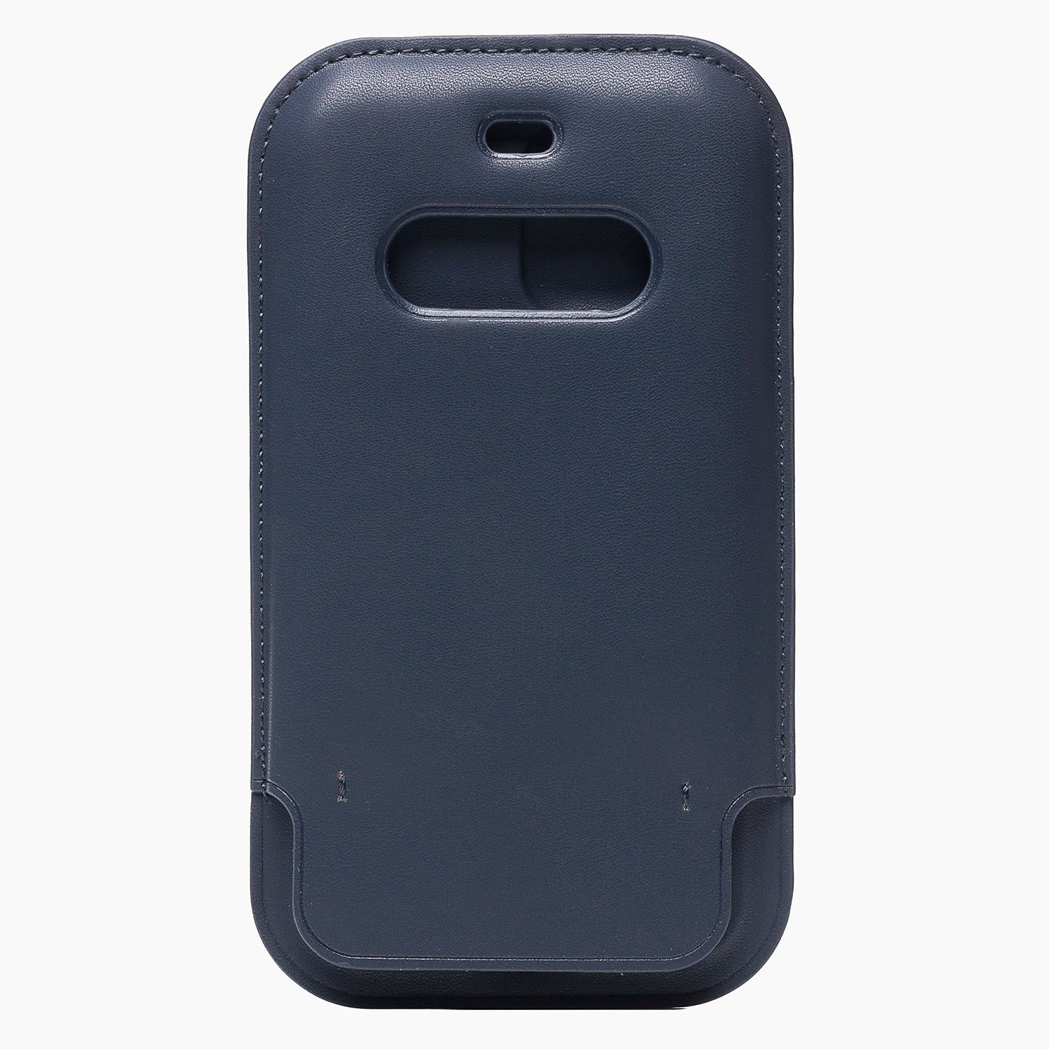 фото Чехол iphone 12 pro max кожаный конверт с magsafe <синий индиго> promise mobile