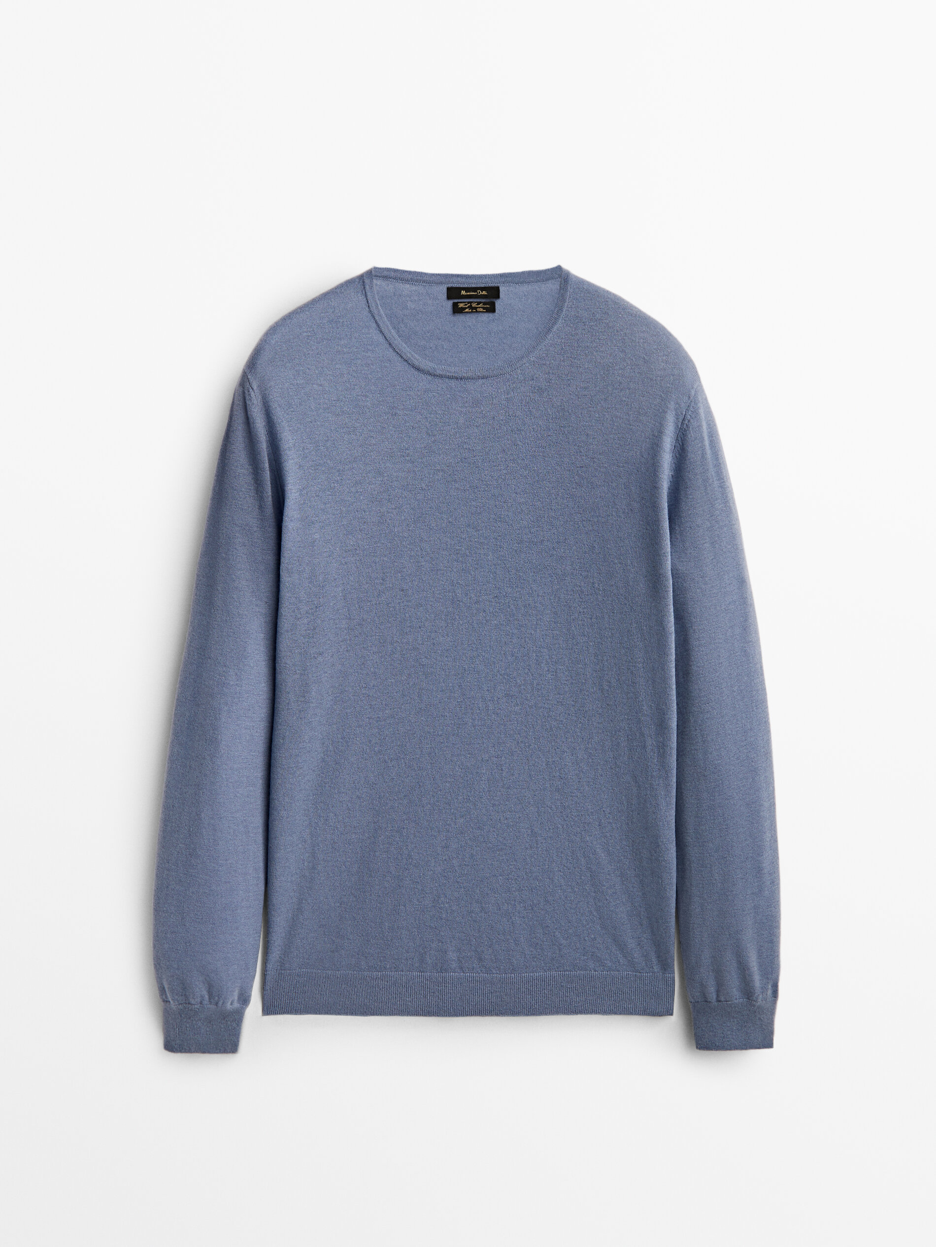 

Джемпер мужской Massimo Dutti 00951415448 голубой L, 00951415448