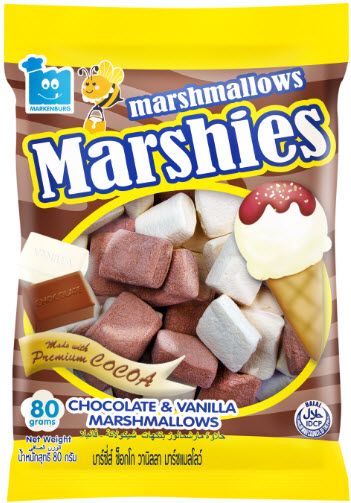 

Зефир маршмеллоу Markenburg Marshies шоколадно-ванильный 80 г