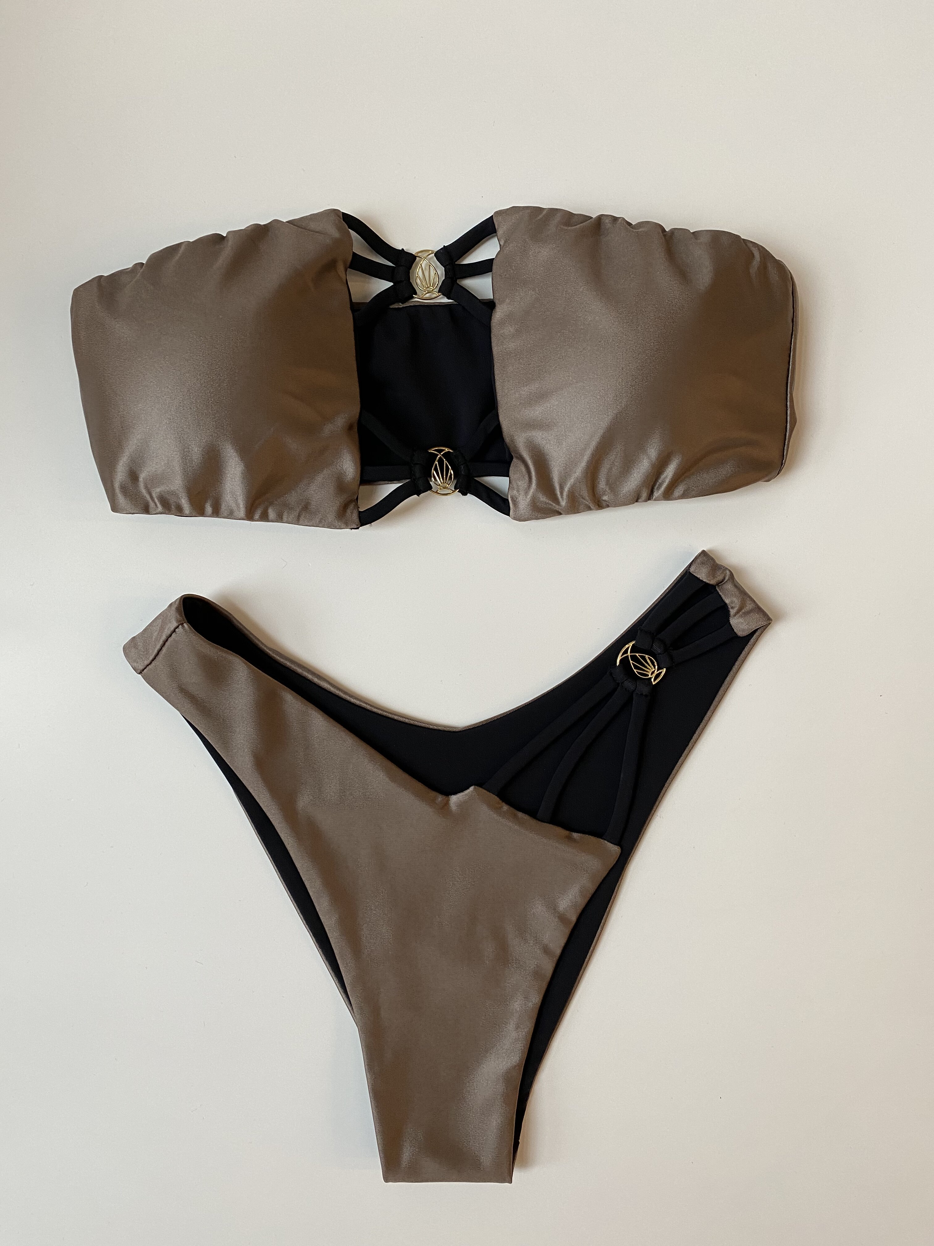  Купальник раздельный женский Balibikini Моника коричневый M