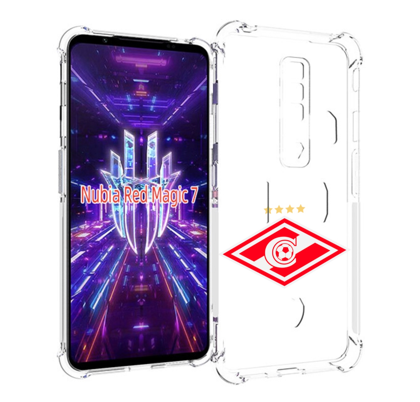 

Чехол MyPads фк спартак 1 для ZTE Nubia Red Magic 7, Прозрачный, Tocco