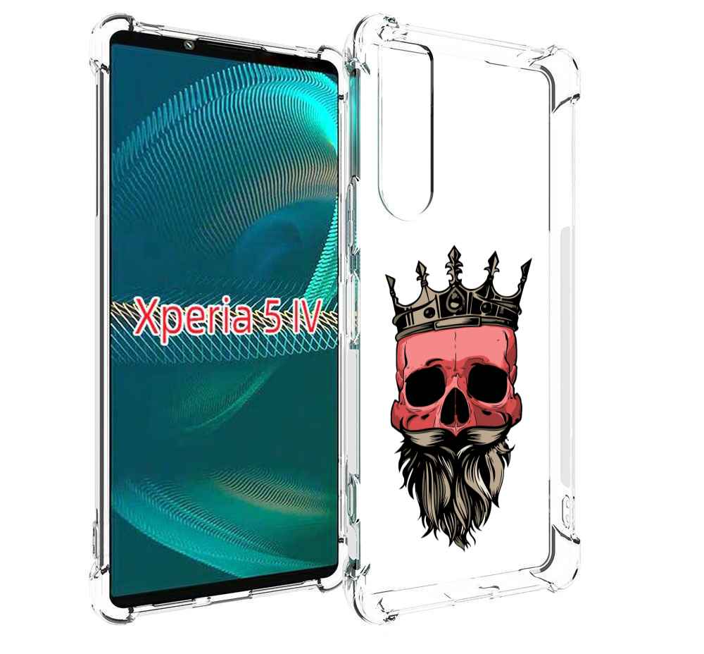 

Чехол MyPads бородатый красный череп мужской для Sony Xperia 5 IV (5-4), Прозрачный, Tocco