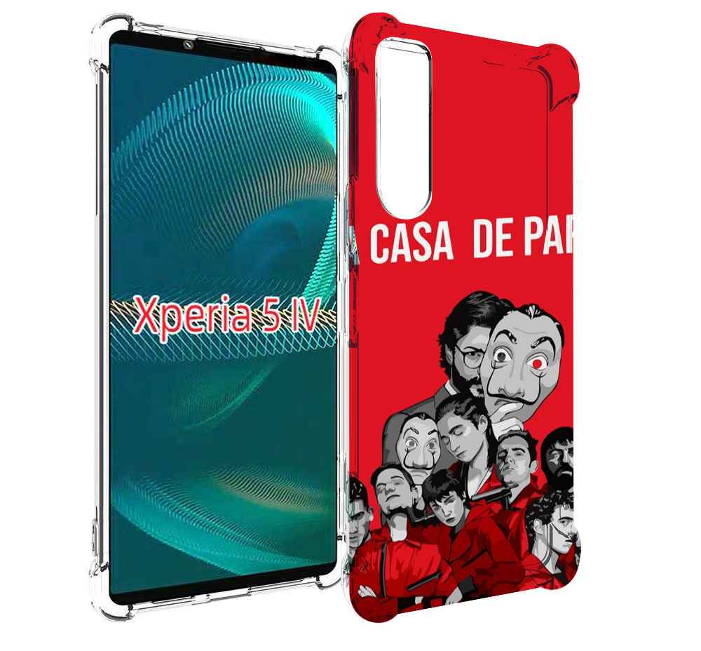 

Чехол MyPads бумажный-дом-команда для Sony Xperia 5 IV (5-4), Прозрачный, Tocco