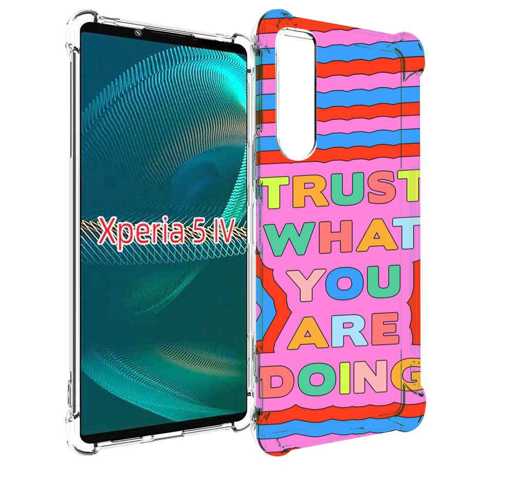 

Чехол MyPads верь-в-то-что-ты-делаешь для Sony Xperia 5 IV (5-4), Прозрачный, Tocco