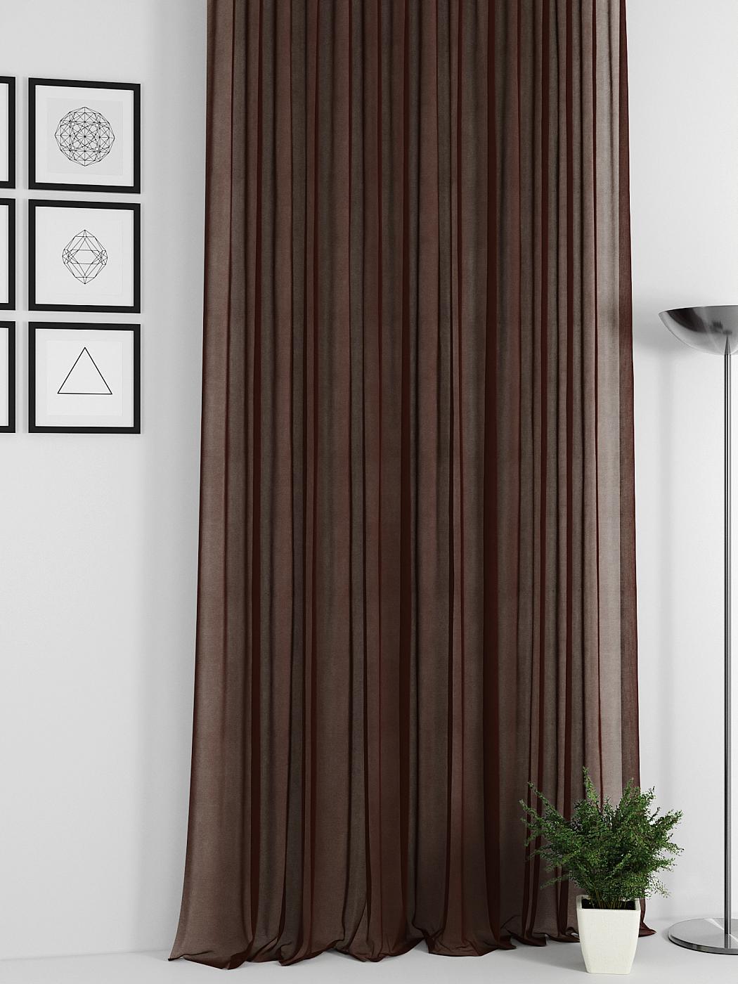 

Тюль для комнаты AT HOME / Вуаль 300х300 см / Атлау (венге), 125246