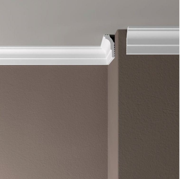 Карниз потолочный ударопрочный Де-Багет ПП 02 36х18 мм