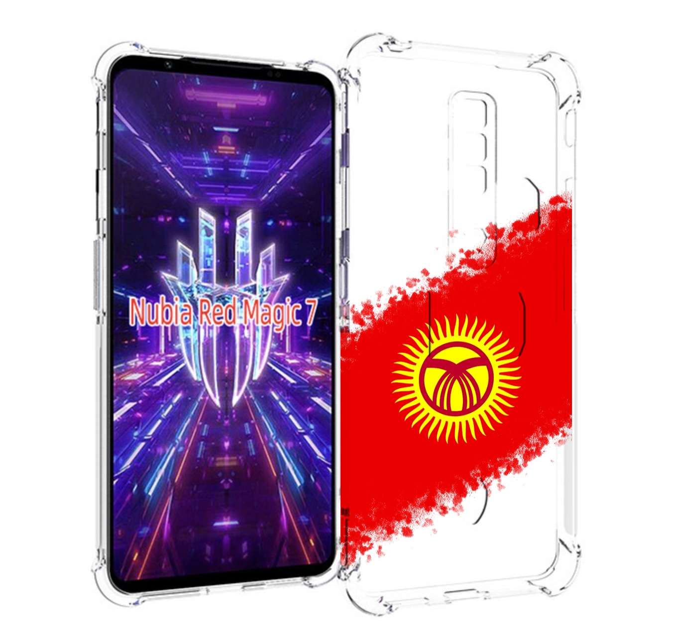 Чехол MyPads флаг Киргизии для ZTE Nubia Red Magic 7