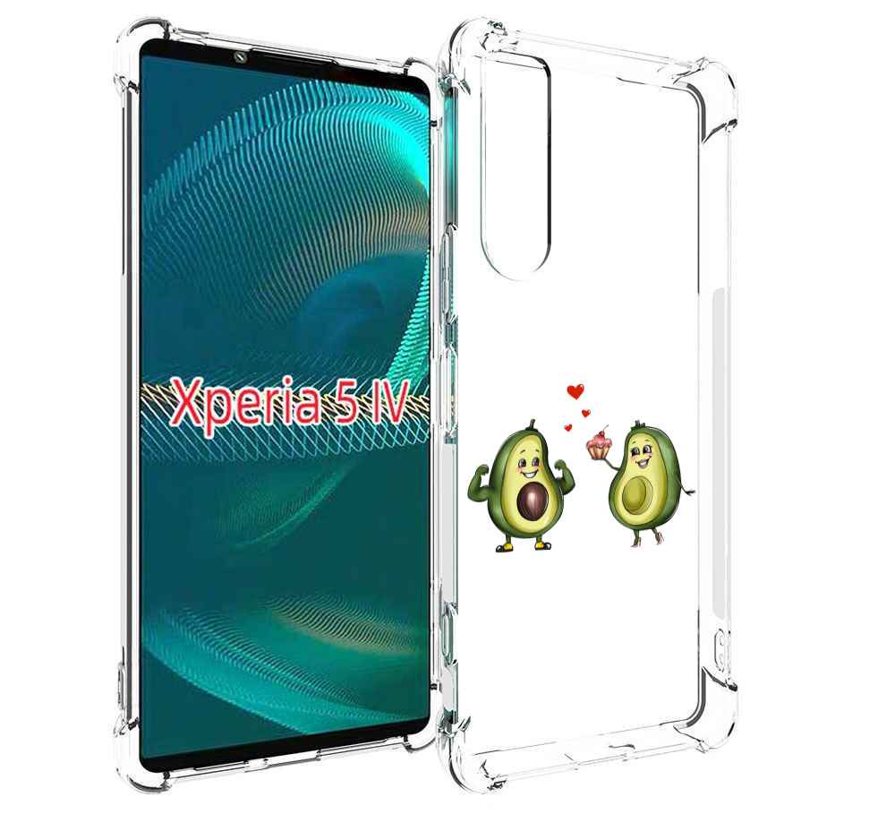

Чехол MyPads влюбленные-авокадо для Sony Xperia 5 IV (5-4), Прозрачный, Tocco