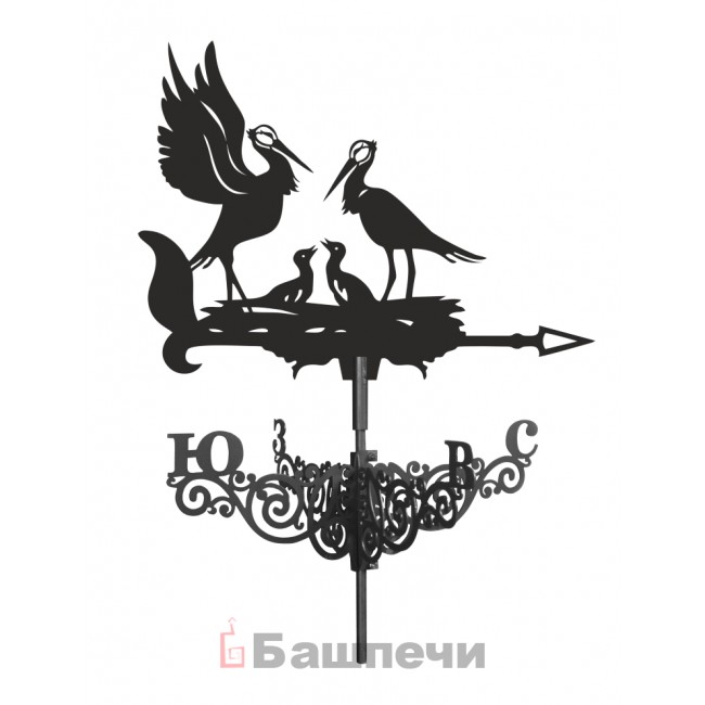 

Флюгер Аист металл 2 мм