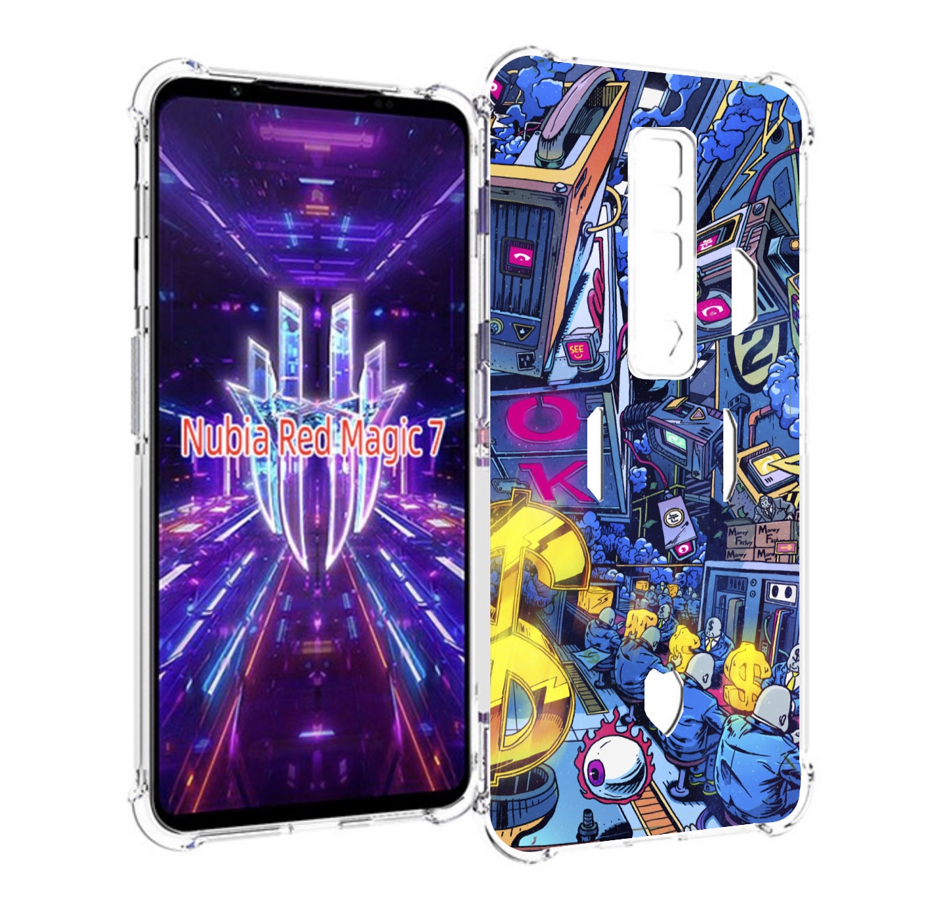 Чехол MyPads футуристичная картинка для ZTE Nubia Red Magic 7