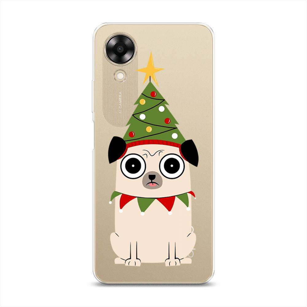 

Чехол на Oppo A17K "Собачка с ёлочкой", Бежевый;красный;зеленый, 2512850-1