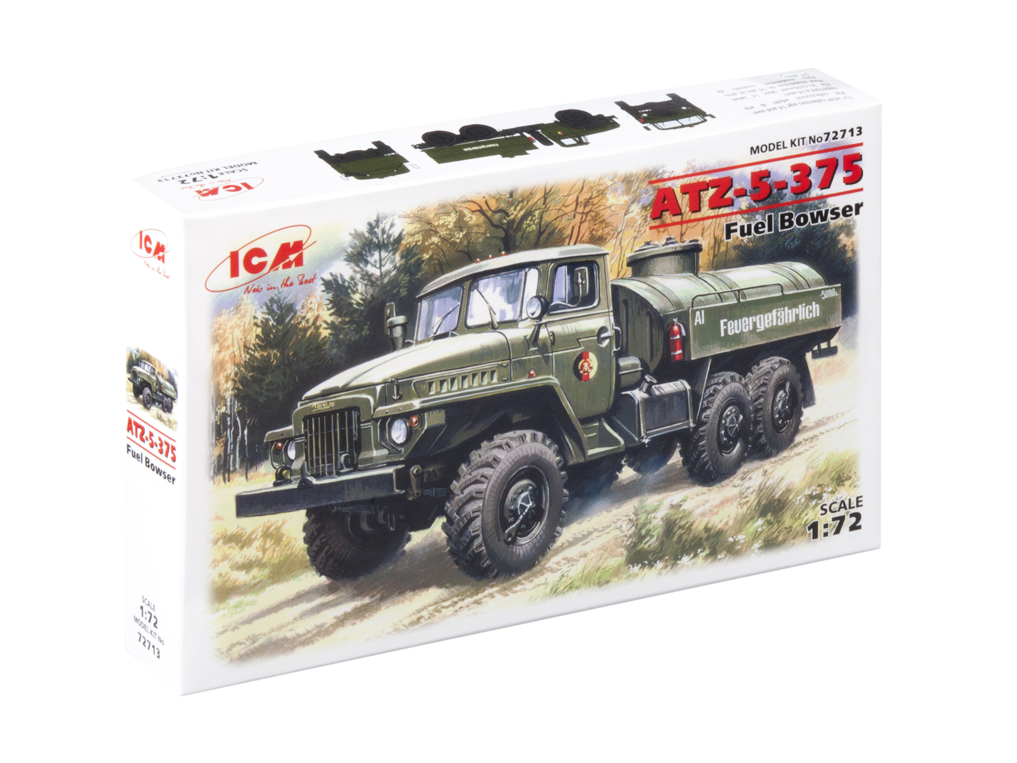 

Сборная модель ICM 1/72 Автозаправщик АТЗ-5-375 72713