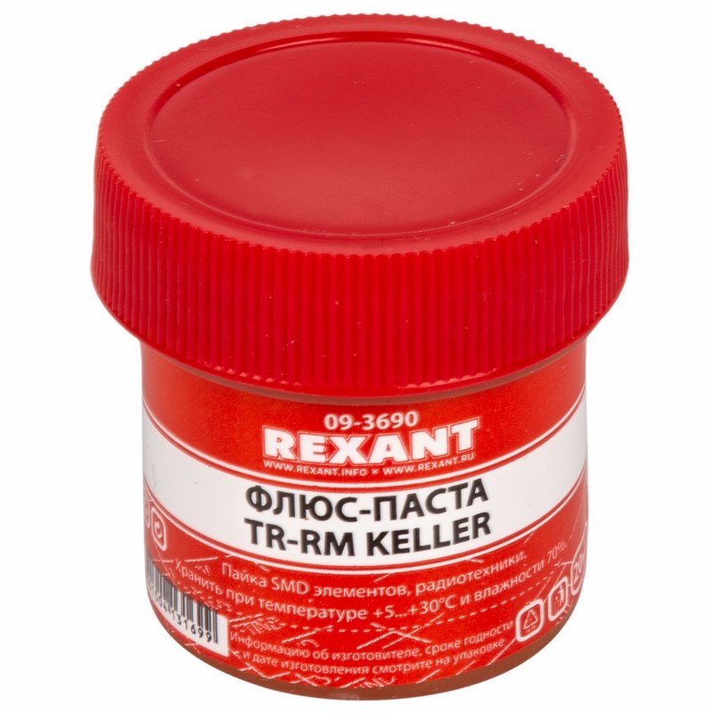 Флюс-паста TR-RM KELLER Rexant, 20 мл {09-3690}