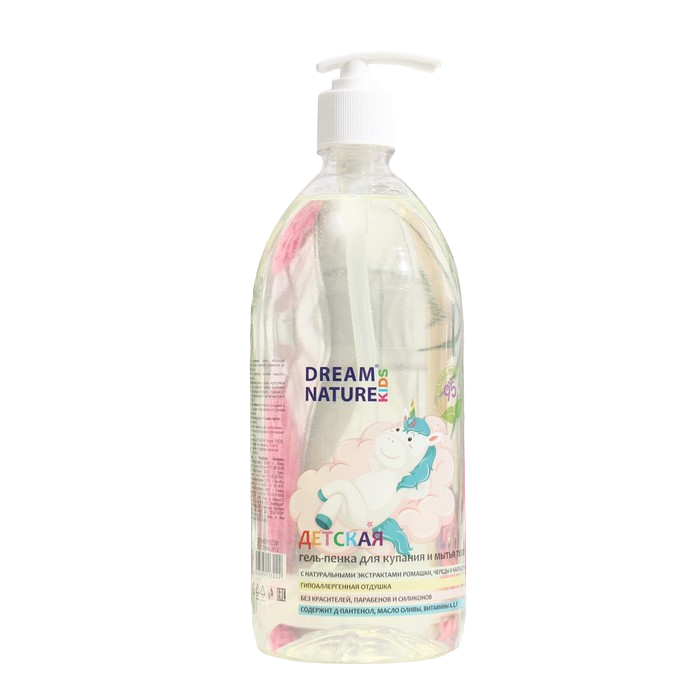 фото Гель-пенка dream nature kids ромашка, череда, календула, с первых дней жизни, 1 кг