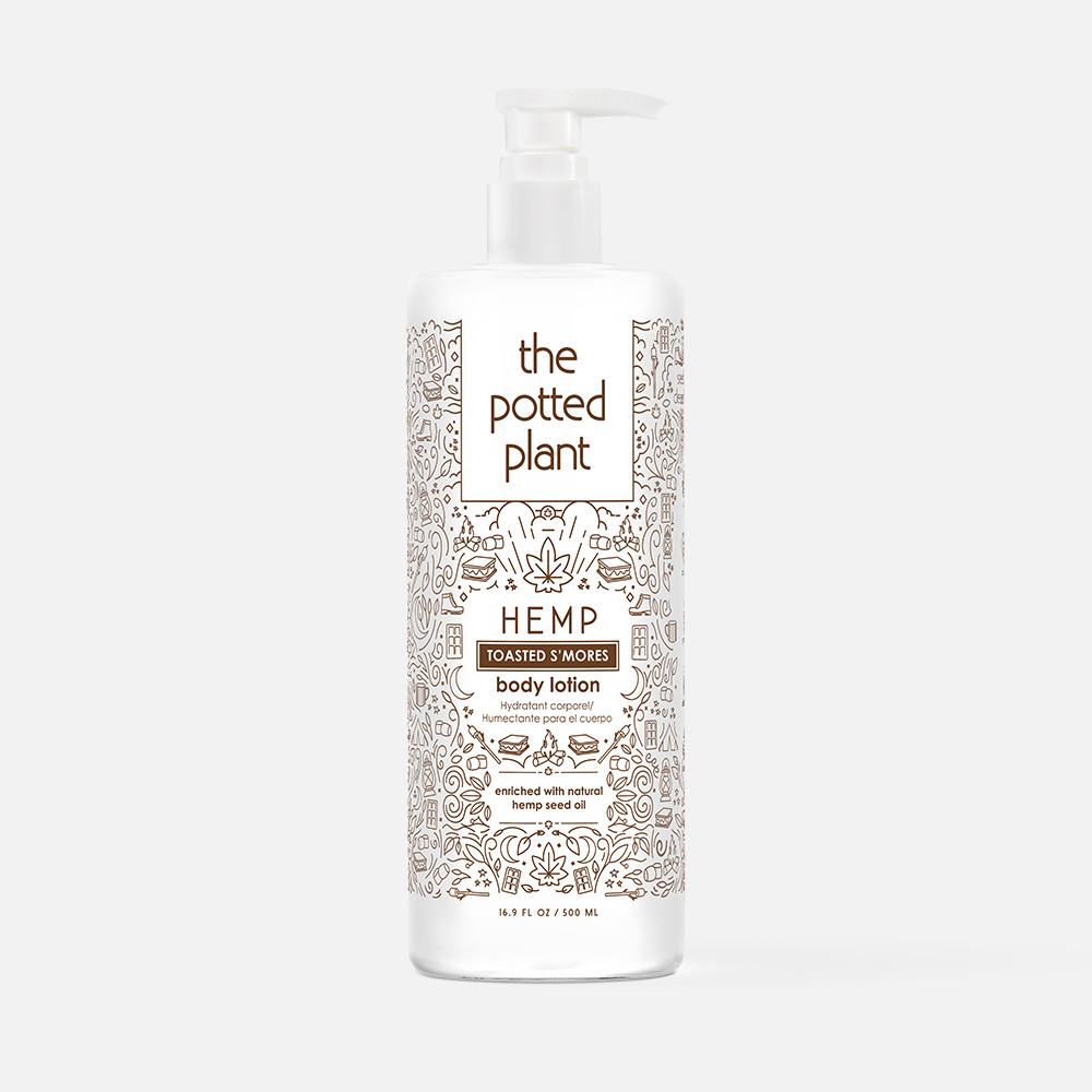 Лосьон для тела The Potted Plant Body Lotion Toasted S'More питательный, 500 мл the potted plant лосьон для ухода за кожей toasted s more body lotion 500 0