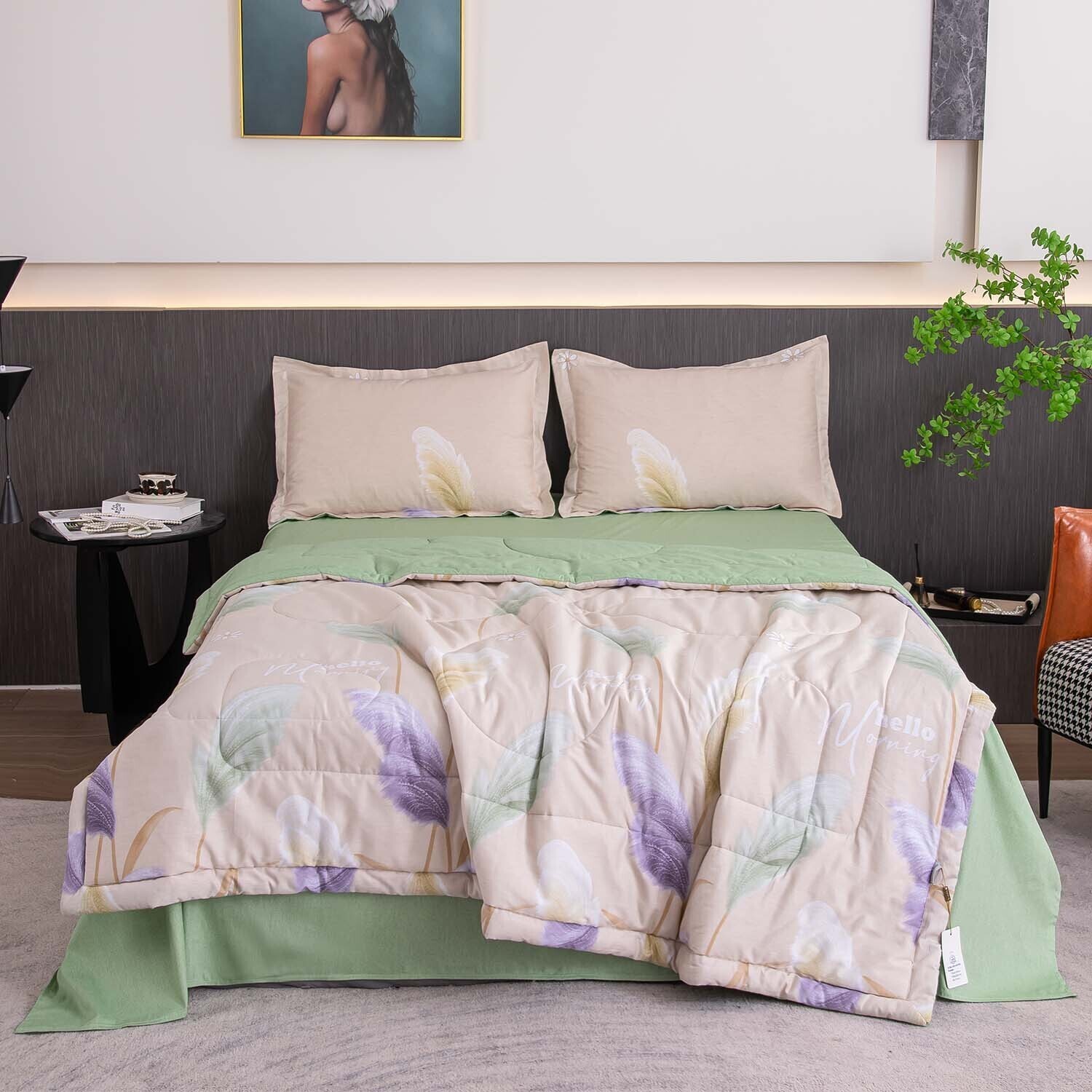 

Постельное белье VIVA - HOME TEXTILE на резинке Евро 160x200 см, OBR0