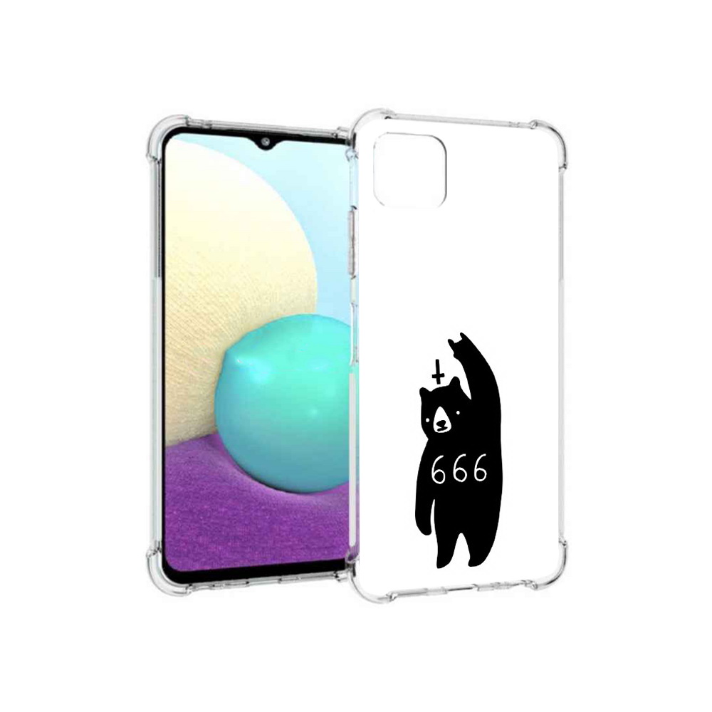 

Чехол MyPads Tocco для Samsung Galaxy A22s 5G медведь 666 (PT226906.544.462), Прозрачный, Tocco