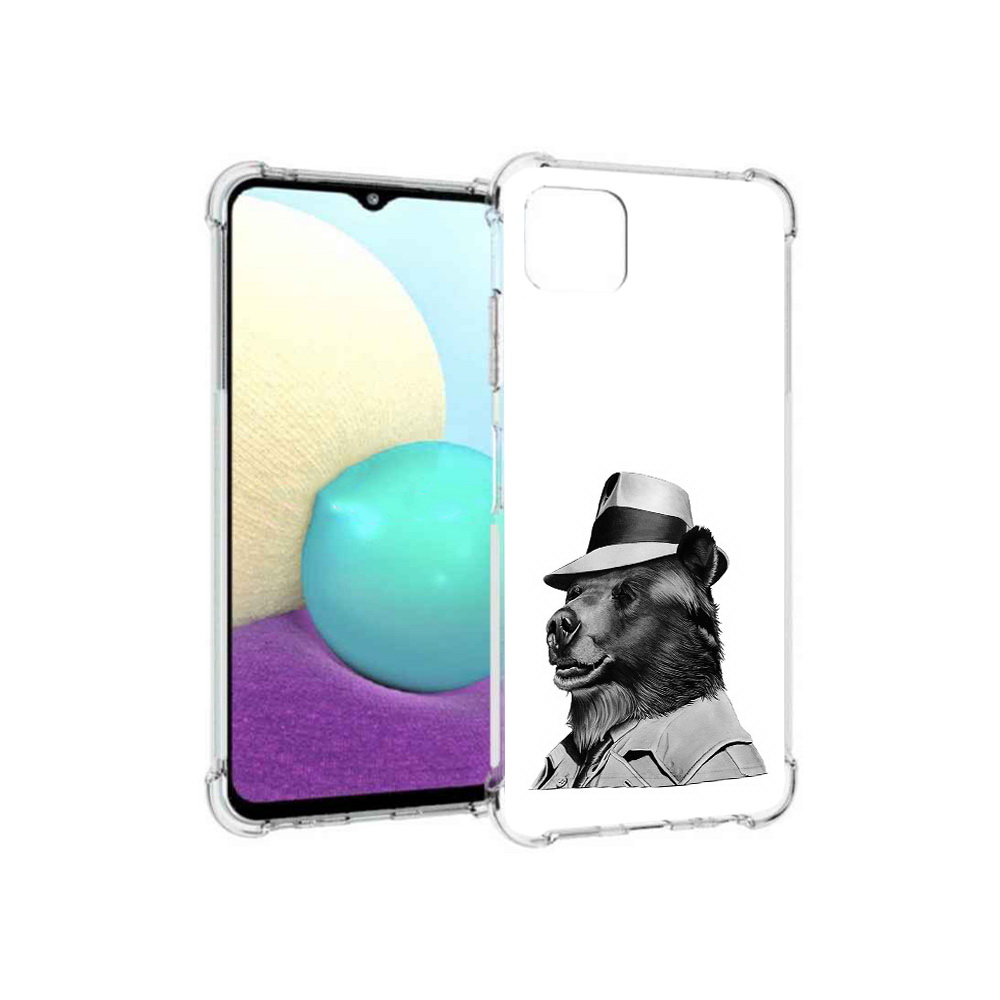 Чехол MyPads Tocco для Samsung Galaxy A22s 5G медведь в шляпе (PT226906.544.465)