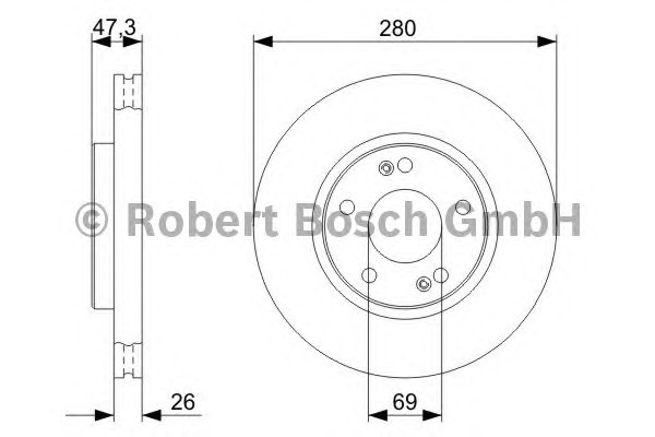 

Тормозной диск BOSCH 0986479368