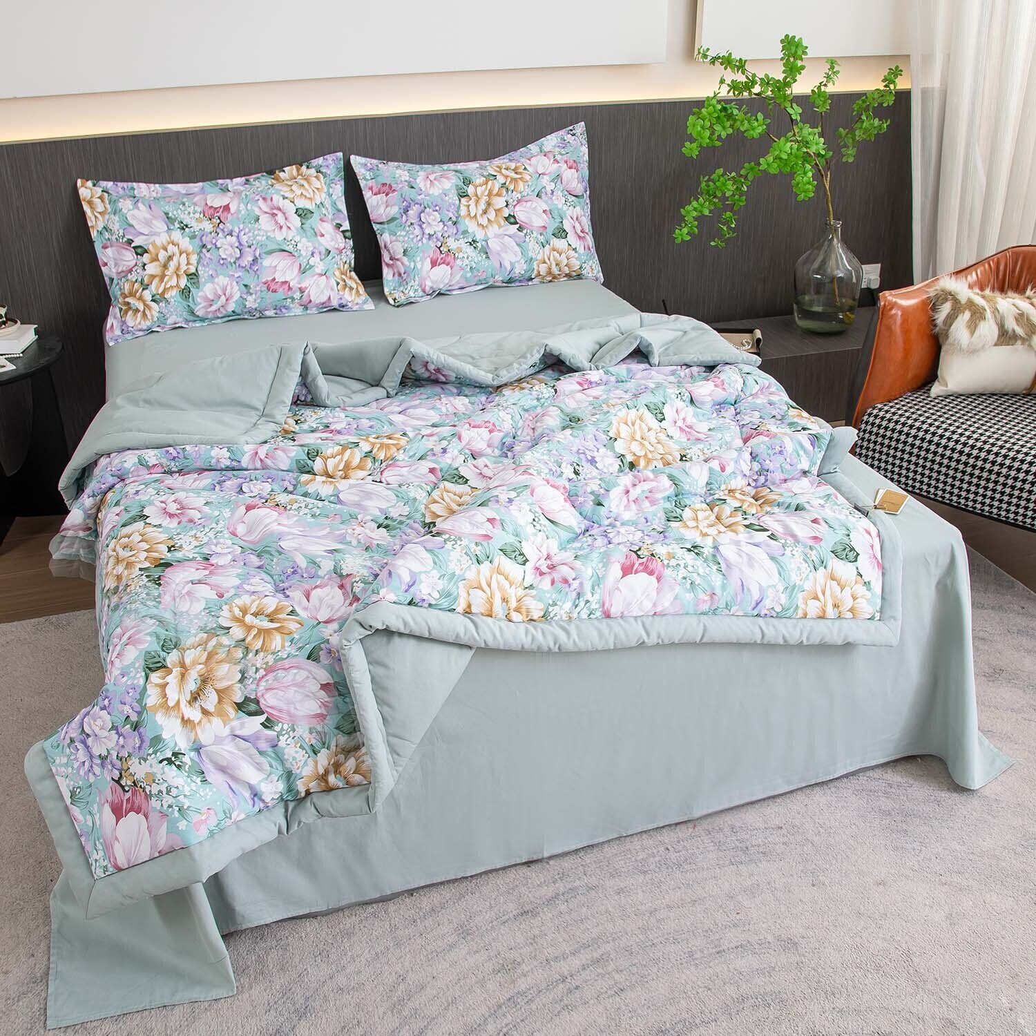 

Постельное белье VIVA - HOME TEXTILE на резинке Евро 160x200 см, OBR0